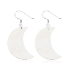 Fashion Natural Mother Of Pearl Paper Moon Shape 2020 Charming Women Accessories Dangle Earring